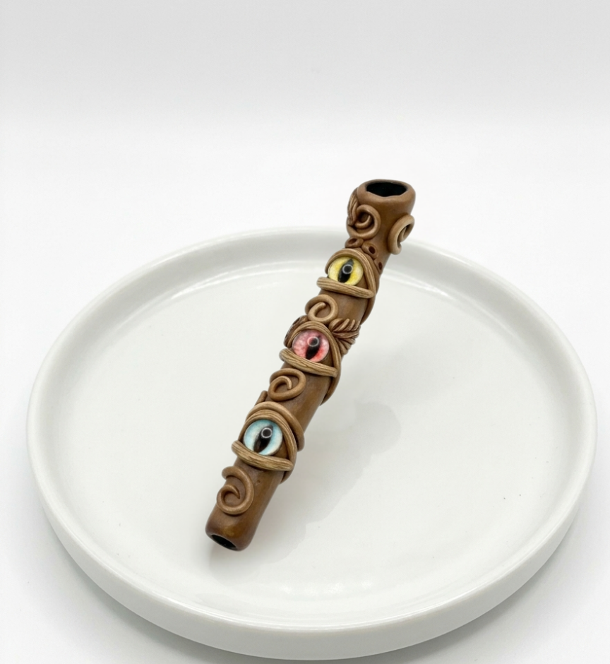 Triple Dragon Eye Wand Pipe