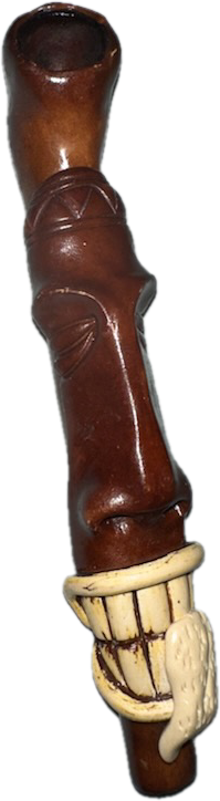 Tribal Totem Wand Pipe