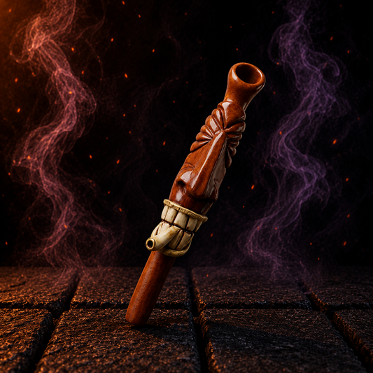 Tribal Totem Wand Pipe